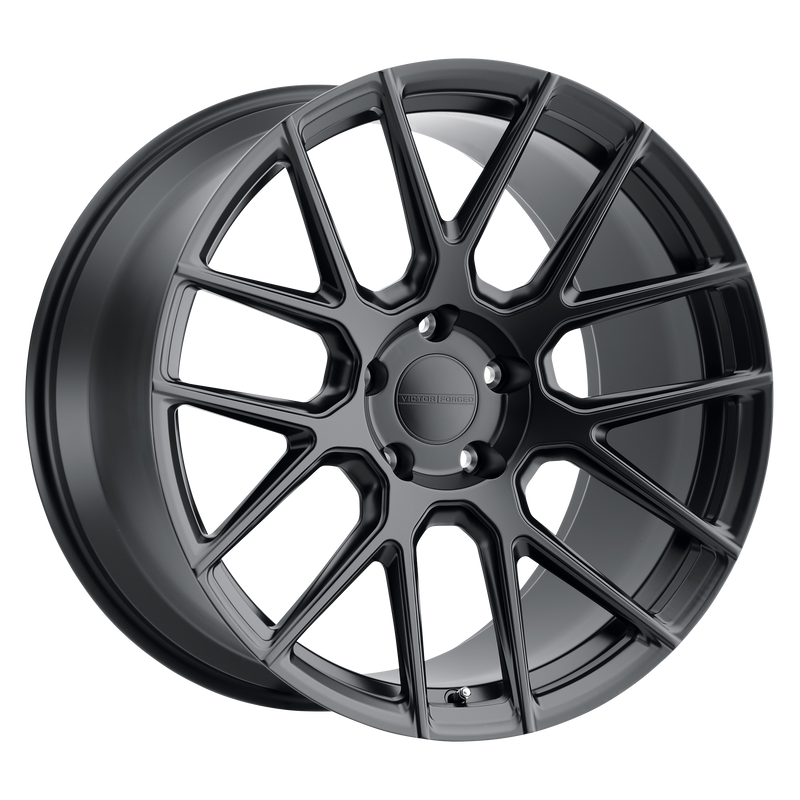 Set of 4: Victor Equipment Lohner Forged Wheel, 21x12.0 +48 Offset 5x130, Matte Black - 2112LOH485130M71