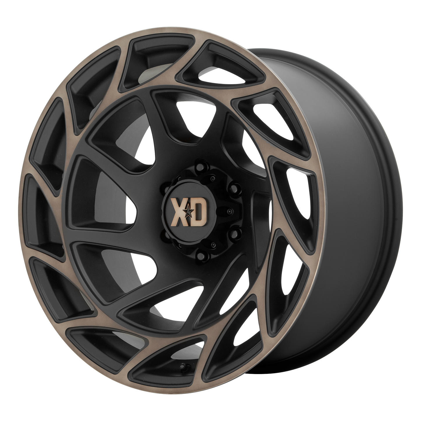 Set of 4: XD Xd860 Onslaught Wheel, 20x12.0 -44 Offset 8x170, Satin Black With Bronze Tint - XD86021287644N