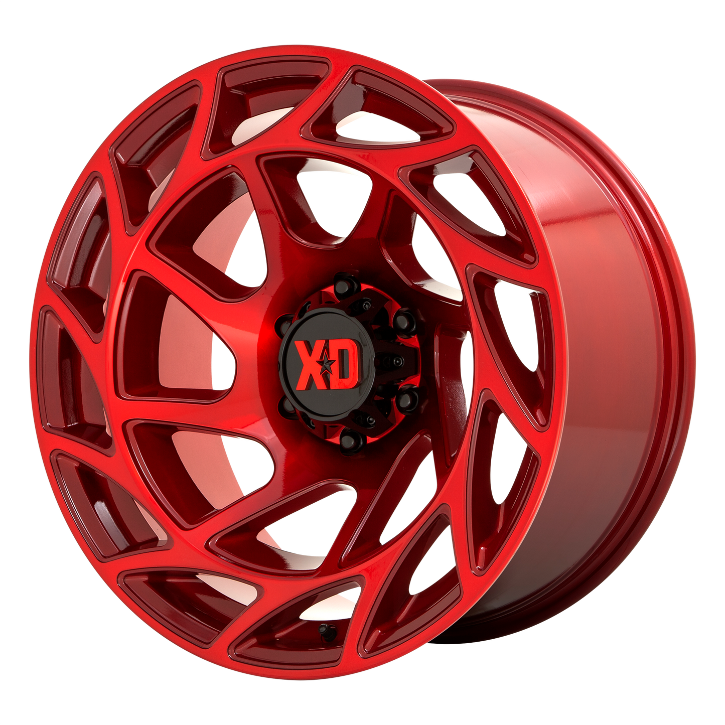 Set of 4: XD Xd860 Onslaught Wheel, 20x12.0 -44 Offset 6x139.7, Candy Red - XD86021268944N