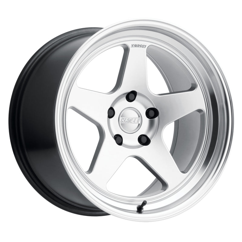 Kansei KNP Wheel, 18X10.5 5X114.3 12, Hyper Silver with Bright Machined Lip - K12H-181512+12