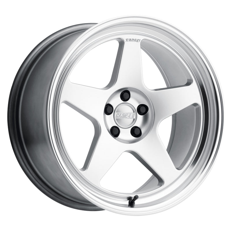 Kansei KNP Wheel, 18X9 5X114.3 12, Hyper Silver with Bright Machined Lip - K12H-189012+12