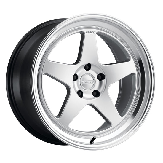 Kansei KNP Wheel, 19X10.5 5X114.3 +35, Hyper Silver with Bright Machined Lip - K12H-191512+35.