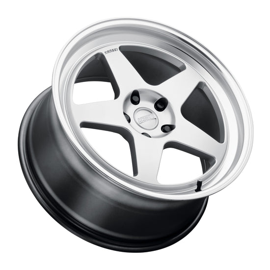 Kansei KNP Wheel, 19X9.5 5X112 +22, Hyper Silver with Bright Machined Lip - K12H-199517+22.