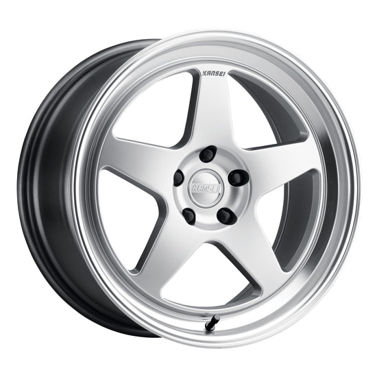 Kansei KNP Wheel, 19X9.5 5X112 +22, Hyper Silver with Bright Machined Lip - K12H-199517+22.