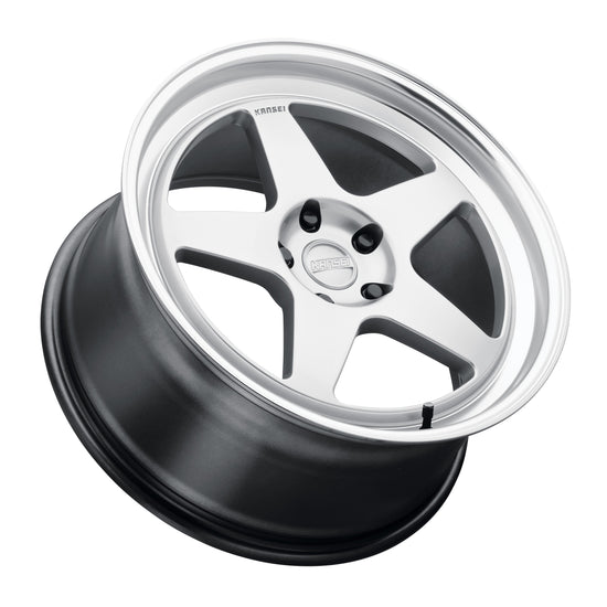 Kansei KNP Wheel, 19X9.5 5X112 +22, Hyper Silver with Bright Machined Lip - K12H-199517+22.