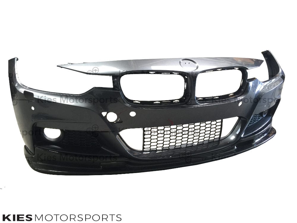 2012-2018 BMW 3 Series (F30 / F31) 3D Style Carbon Fiber Front Lip