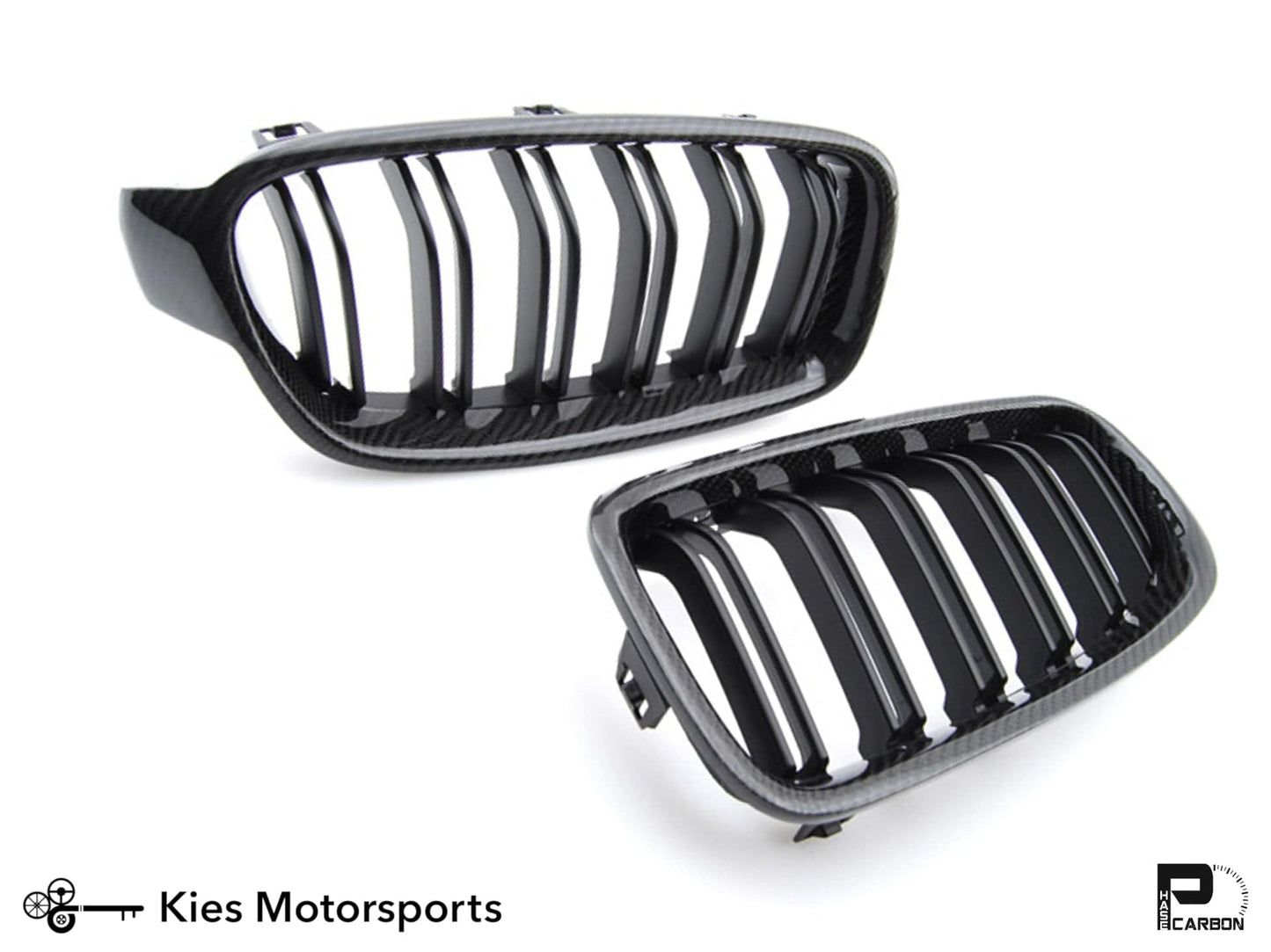 2012-2018 BMW 3 Series (F30 / F31) M3 Style Carbon Fiber Kidney Grilles (Various Finishes)