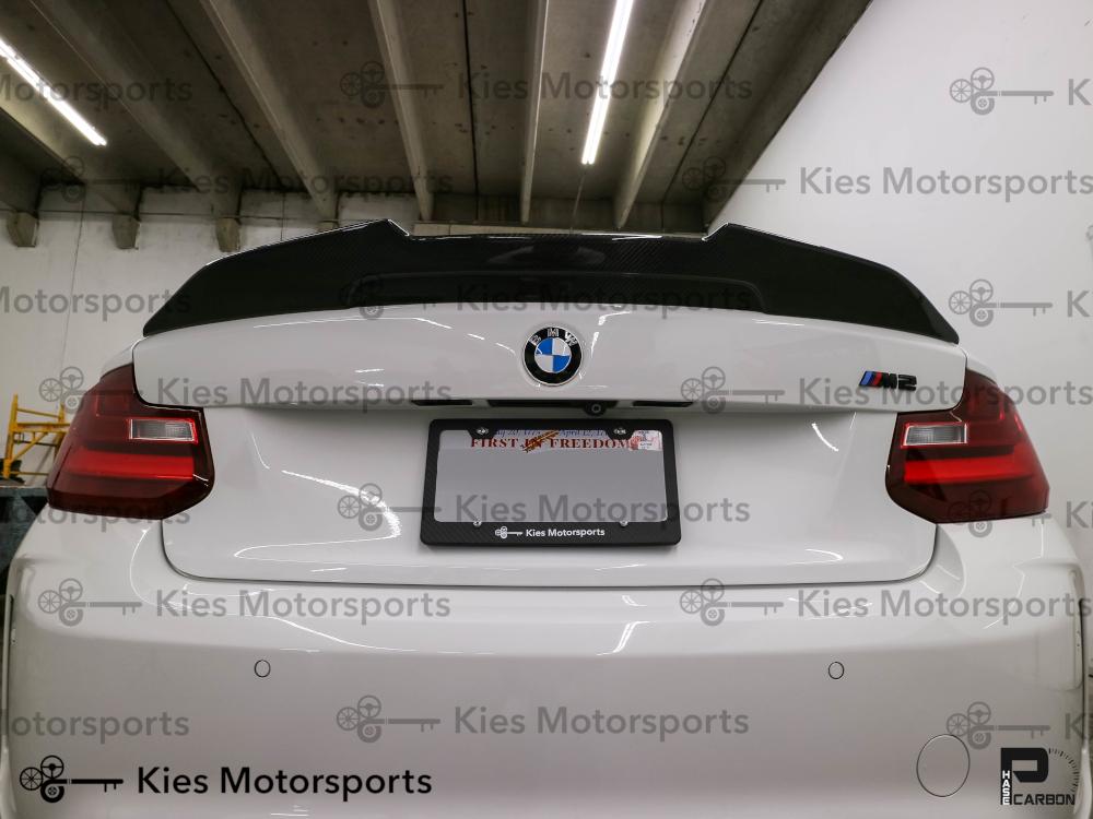 2014-2021 BMW 2 Series (F22) / M2 (F87) PSM Aggressive High Kick Carbon Fiber Trunk Spoiler