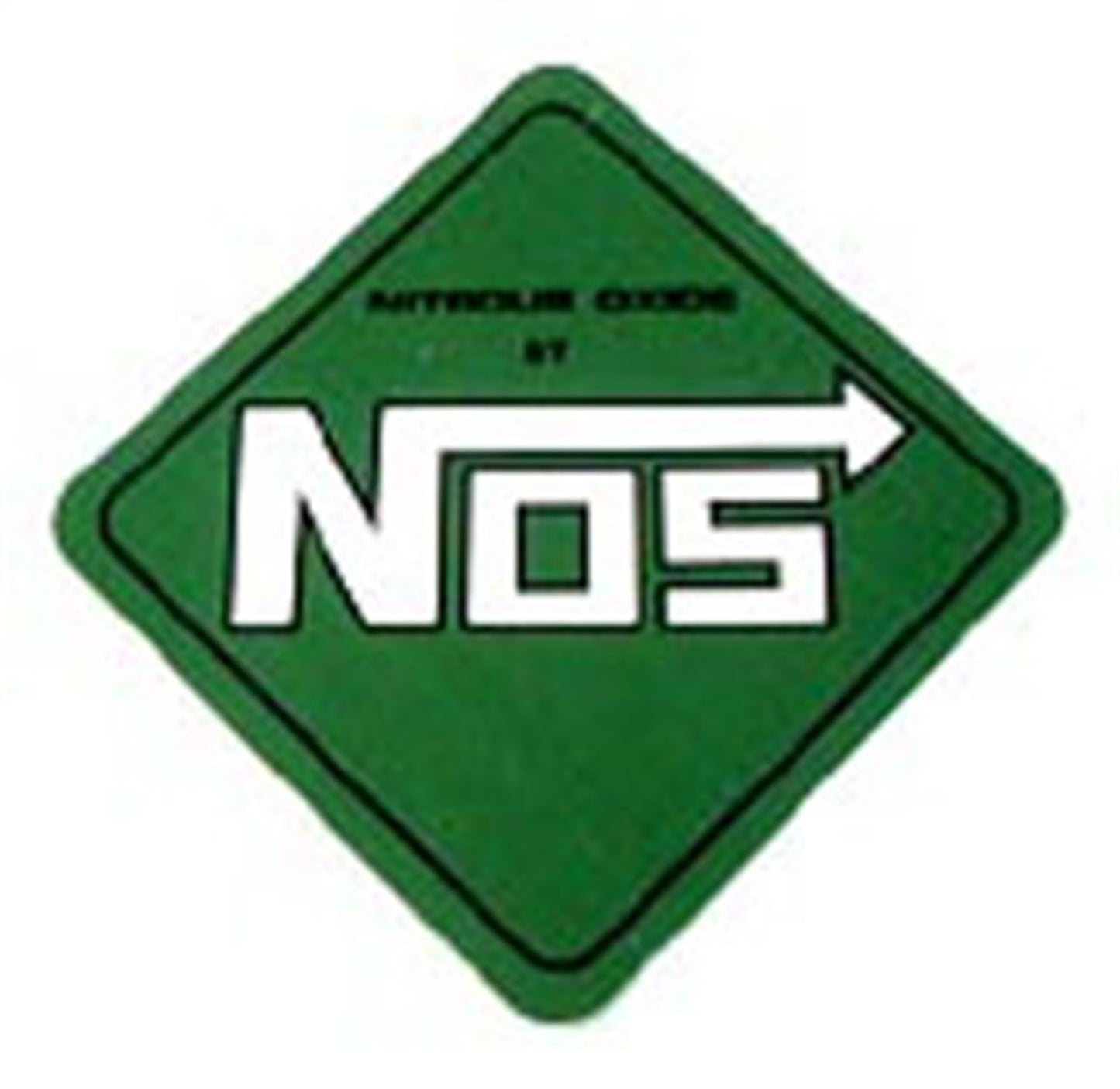 NOS Decal; Racing; 4 in. x 4 in.; Green; - 19205NOS